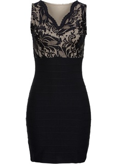 Платье с кружевной вставкой Bonprix