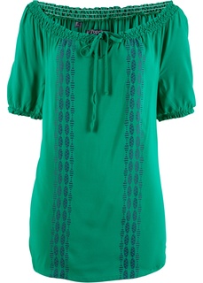 Блузка с коротким рукавом, вискоза Bonprix