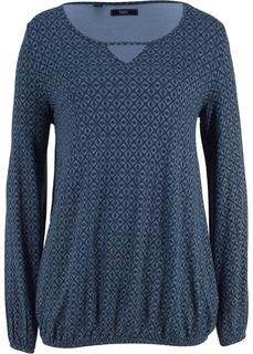 Футболка с длинным рукавом и эластичным низом Bonprix