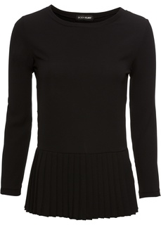 Блузка с плиссированной вставкой Bonprix