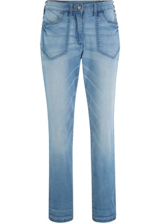 Джинсы стрейч высокой посадки Bonprix