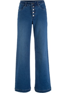 Джинсы широкие стрейчевые Bonprix