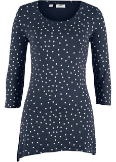 Футболка с асимметричным низом и рукавом 3/4 Bonprix