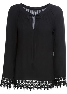 Блузка с кружевной отделкой Bonprix