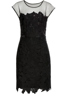 Платье с цветочным кружевом Bonprix
