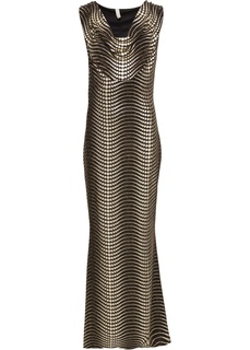 Платье с принтом металлик Bonprix