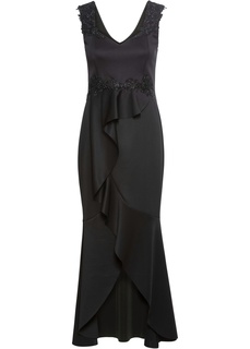 Платье с воланами и кружевом Bonprix