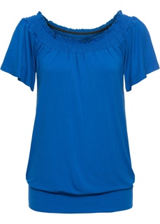 Футболка с вырезом-кармен Bonprix