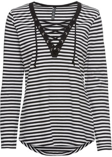 Футболка на шнуровке Bonprix