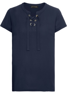 Футболка в миксе материалов Bonprix