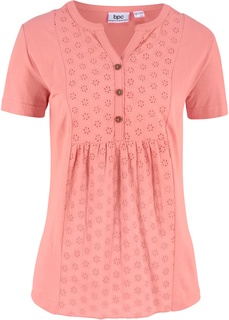 Блузка с шитьем, трикотаж Bonprix