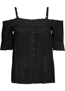 Блузка с открытыми плечами Bonprix