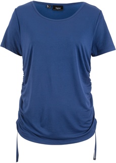 Футболка с драпировкой сбоку Bonprix