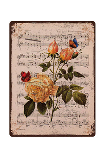 Табличка в стиле прованс Декоративная жесть