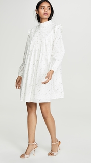 ENGLISH FACTORY Pintuck Ditsy Floral Dress