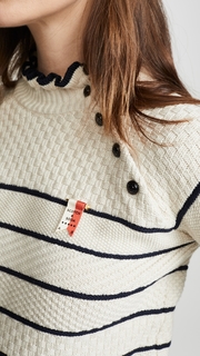 Scotch & Soda/Maison Scotch Button Detail Basic Sweater