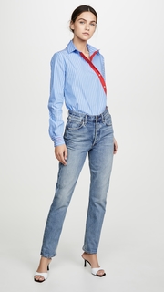 Stella Jean Diagonal Button Down Top