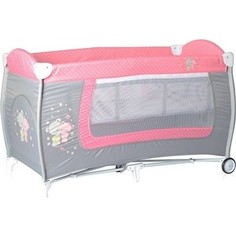 Манеж Lorelli Danny 2 Серо-розовый / Grey&Pink Za Za 1817