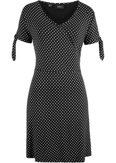 Платье в горошек, трикотаж Bonprix