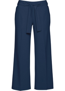 Брюки-кюлоты с текстильным поясом Bonprix