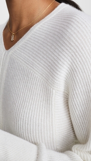 TSE Cashmere Braided Rib Dolman Sweater