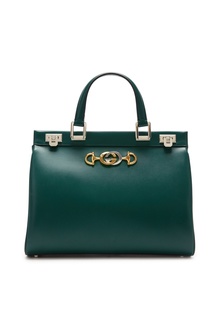 Зеленая кожаная сумка Zumi Gucci