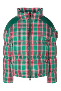 Красно-зеленая клетчатая куртка Chou Moncler