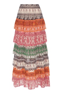 Разноцветная юбка макси Amari Zimmermann