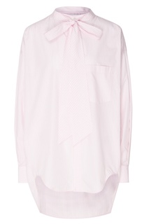 Рубашка в бело-розовую полоску Swing Balenciaga