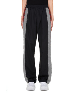 Черные хлопковые треники с лампасами Vetements