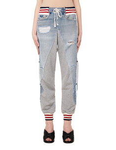 Хлопковые брюки с лампасами Greg Lauren