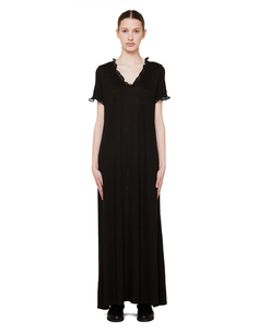 Черное шелковое платье 120% Lino