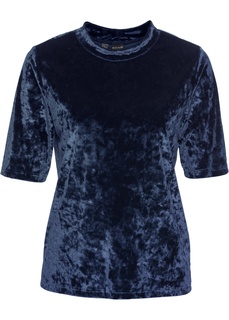 Футболка из бархатистого материала Bonprix