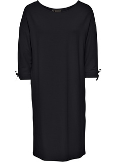 Платье из трикотажа, с бантами на рукавах Bonprix