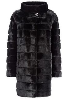 Норковая шуба с воротником-стойкой Gata Fur