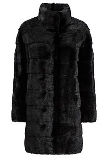 Черная норковая шуба Flaumfeder