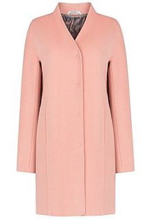Розовое шерстяное пальто Pompa