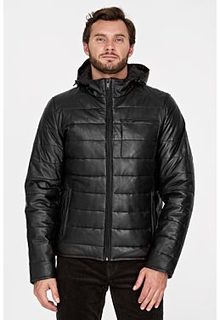 Утепленная кожаная куртка Urban Fashion for men