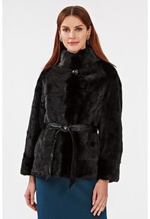 Короткая норковая шуба Flaumfeder