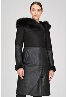 Комбинированная дубленка La Reine Blanche