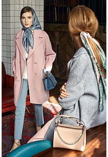 Двубортное пальто Снежная Королева