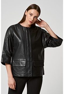 Куртка из натуральной кожи La Reine Blanche