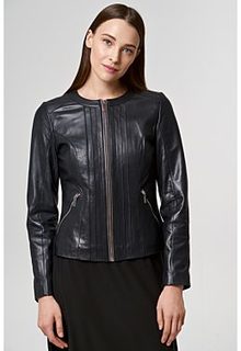 Куртка из натуральной кожи La Reine Blanche