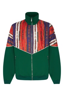 Комбинированная олимпийка оверсайз с принтом Gucci Man