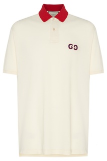 Поло с красным воротником Gucci Man