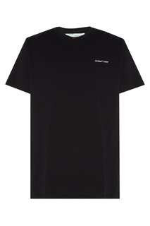 Черная футболка из хлопка Off White