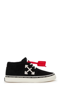 Черные замшевые кеды Off White