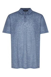 Серое поло изо льна Hugo Boss