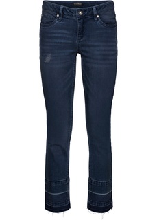 Джинсы с необработанными краями Bonprix