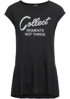 Футболка трикотажная с воланом Bonprix